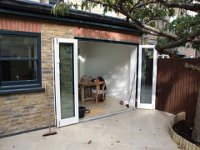 patio doors opened